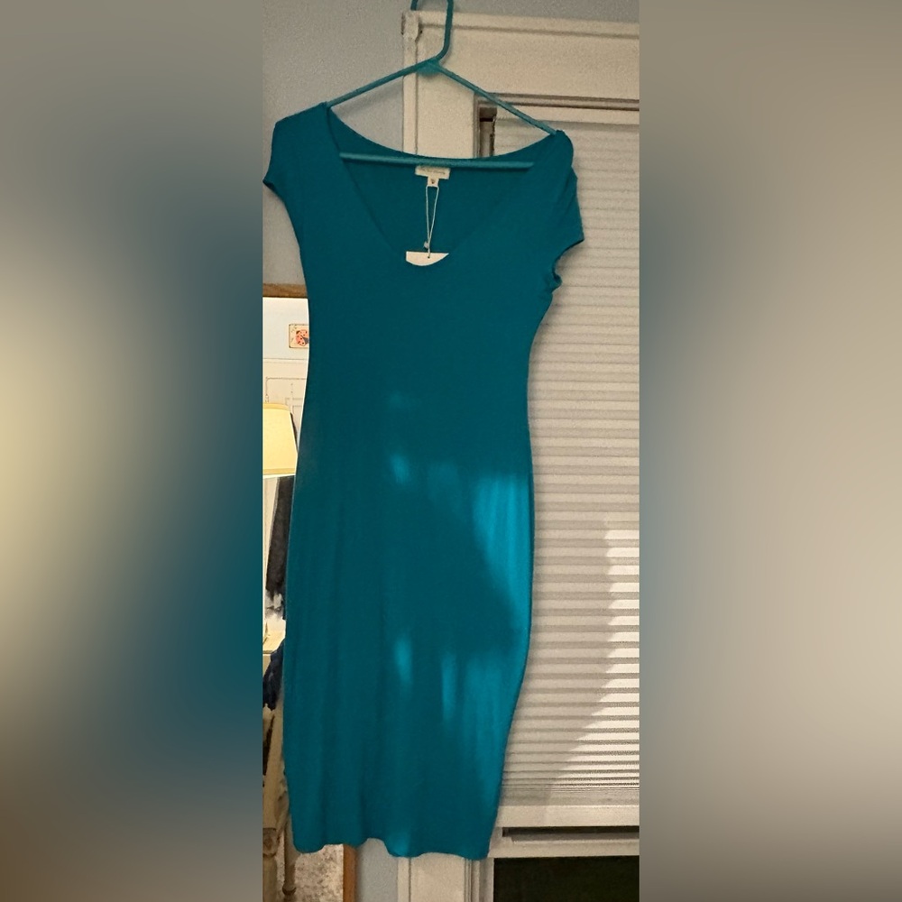 See You Monday Vibrant Teal Mini Dress
